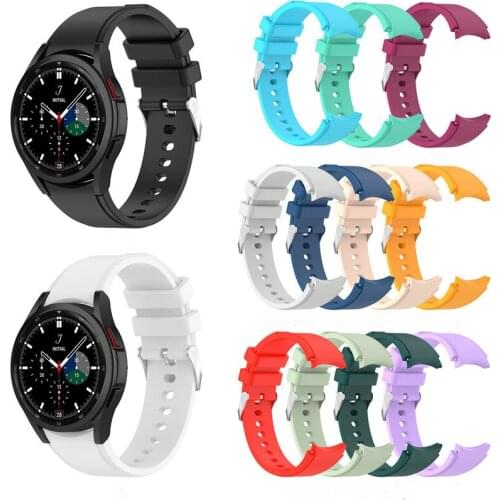 Original Silicone Watchbands for Samsung Galaxy Watch 4 Classic 42MM/46mm Bracelet Smart Sport Strap for Galaxy watch4 40MM/44mm