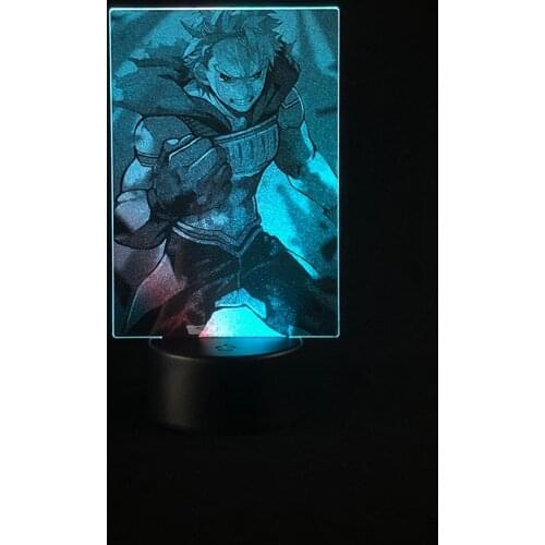 Touch Sensor Two Tone Lamp My Hero Academia Million Japanese Anime Manga Gift Two Tone Led Light Colorful Two Tone 3D Lamp Kid