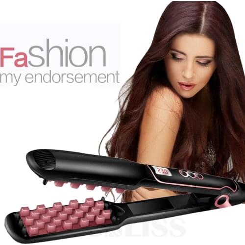 Hair Volumizing Iron Fast Ceramic Hair Straightener Flat Iron Corrugated Curling Iron Hair Curler Lasting Fluffy