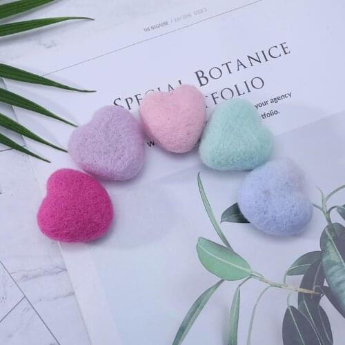 Woolen Heart Newborn Heart Shape Stuffed Baby Photography Shot DIY Headdress Hat Clothing Decoration Crafts baby headband