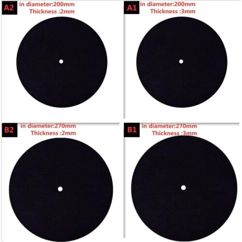 Felt Turntable Platter Mat LP Slip Mat Audiophile 3mm Thick For LP Vinyl Record