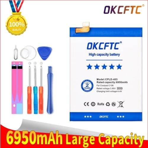 High Quality CPLD-403 6950mAh Battery For Letv LeEco Coolpad Cool1 Cool 1 Dual C106 C106-7 C106-9 Batteries
