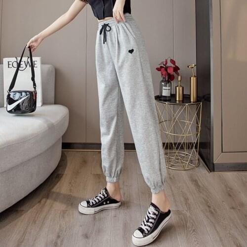 2021Baggy Harem Pants Women Breathable Quick Dry Leisure Summer Soft Sweatpants Women High Waist Long Harajuku Trousers