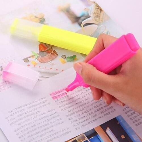 1PCS Multi Colored Highlighter Marker Pen Pastel Highlighter for Drawing Highlight Paper Fax Office School Supplies