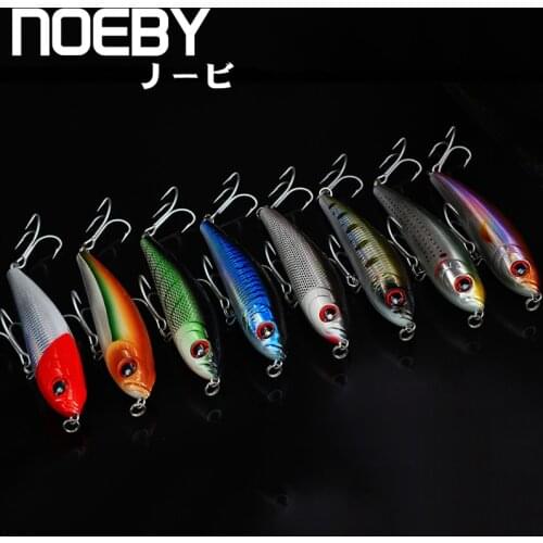 NOEBY 1Pcs Fishing Lure 140mm/70g 0.8-2.6 Sinking PENCIL Leurre Dur Peche Souple Big Sea Hard Bionic Bait Lures VMC Treble Hooks