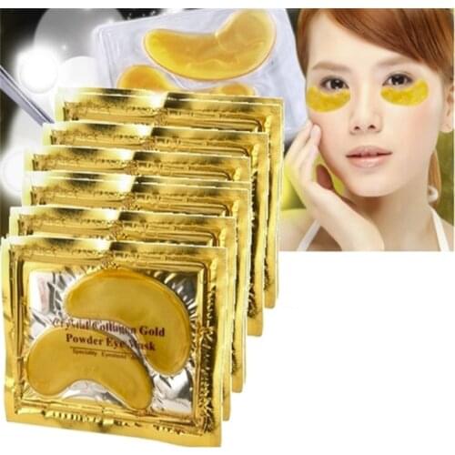 10pcs=5pack Anti-Aging Gold Crystal Collagen Eye Mask Skin Care Eye Patches Crystal Beauty Anti Dark Circle Anti-Puffiness Cream