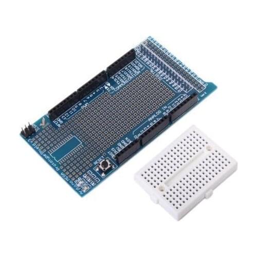 2pcs/lot MEGA ProtoShield V3 Prototyping Board Multipurpose board (with bread board) module