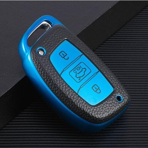 2021 New Style TPU Car Key Fob Full Cover Case Skin For Hyundai IX25 IX35 ELANTRA Verna Sonata TUCSON 3 Buttons Bag Shell Holder
