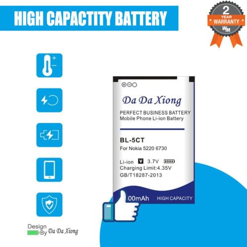 3400mAh BL5CT BL-5CT BL 5CT Li-ion Phone Battery for Nokia 5220 C3-01 C6-01 C6-02 6730c C5 C5-00 C5-02 6303C/5220XM