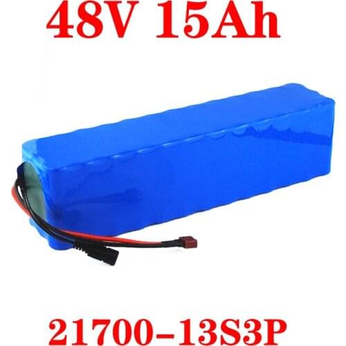 LiitoKala 48V 15AH 21700 13S3P High power 500W Electric Bike Battery E-bike Battery 48V15ah Lithium Battery with 50A BMS