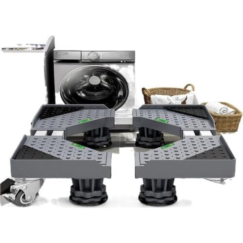 TT Washing Machine Base Moving Casters Tripod Pad Storage Rack Automatic Roller Support