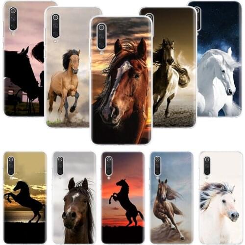 Horse Animal Case for Xiaomi Redmi Note 10 9 9S 8 7 6 8T 8A 7A 6A S2 K30 K20 MI 9 8 CC9 F1 Lite Pro Soft TPU Phone Cover