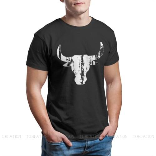 Bullfight Spanish Style Bullfighting TShirt for Men Bull Head Horns Vintage Soft Casual Tee T Shirt High Quality Design Loose