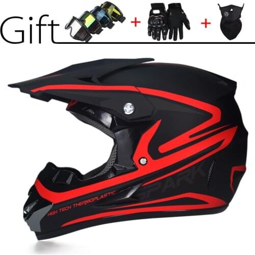 2020 Racing Motocross Motorcycle Men and Women Helmet DOT Casque Moto Capacete Casco Off-Road Full Face Vintage 3 Gifts