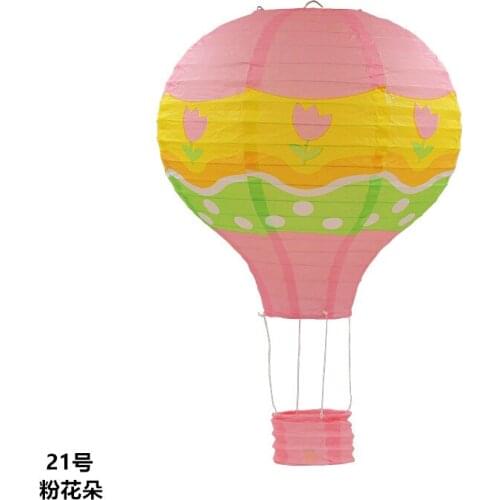 Hot sale 1pc/lot 30cm (12inch) Color series Hot Air Balloon Paper Lantern Wishing Lanterns for Birthday Wedding Party Decor Gift
