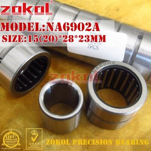 ZOKOL bearing NA6902A Entity ferrule needle roller bearing 15*28*23mm RNA6902A 20*28*23mm