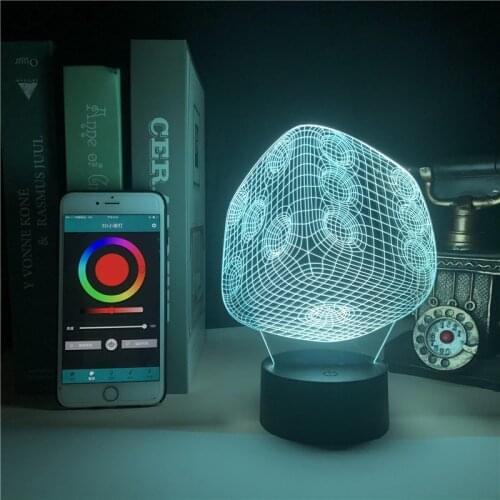 The Dice Delicate Gift App Control 3D Lamp for Child Atmosphere Unique Decoration for Office Lovely Prize Visual Light Effect