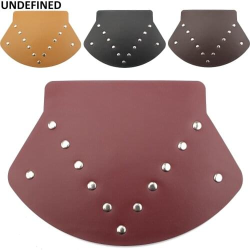 PU Leather Mud Flap Motorcycle Universal Front/Rear Fender For Sportster XL883 Iron883 Touring Electra Road Street Glide CVO