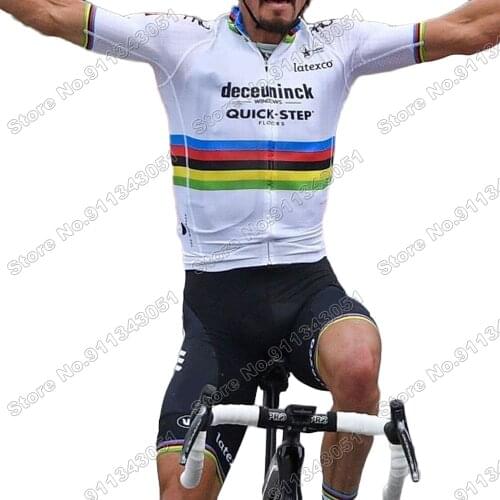 2020 World Champion QUICK STEP Cycling Clothing Men Cycling Jersey Set Race Road Bike Shirts Bicycle Tops MTB Maillot Cyclisme
