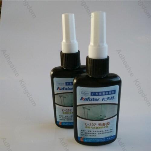 Hot Sale 10pcs/lot 50g K-302 kafuter UV glue uv curing adhesive Acrylic transparent plastic glass metal adhesive wholesale