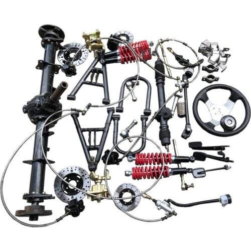 Modified Four-wheeled Motorcycle Self-made Go-kart Accessories Frame Suspension Differential Shaft Drive Rear Axle Disc