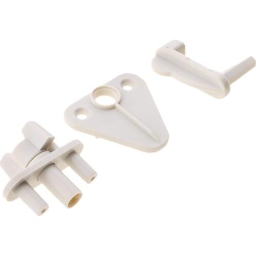 1 Piece Nylon Boat Gray Gate Latch Fits 1'' 1-1/8'' & 1-1/4'' Square Tubing Avoid Swinging Inward