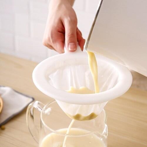 New Reusable Nylon Super Fine Colander Mesh Sieve Strainer With Handle For Honey Juice Tea Soymilk Coffee Filter