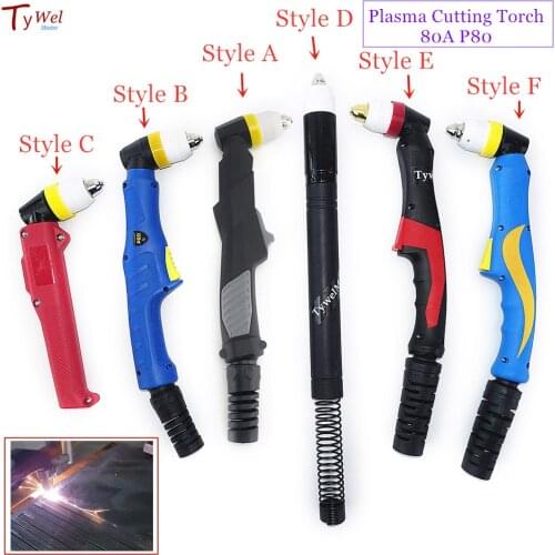 Professional P80 Torch Plasma Cutting Torch Pilot Arc HF Plasma Cutter for Air Cooled Plasma Cutting Machine