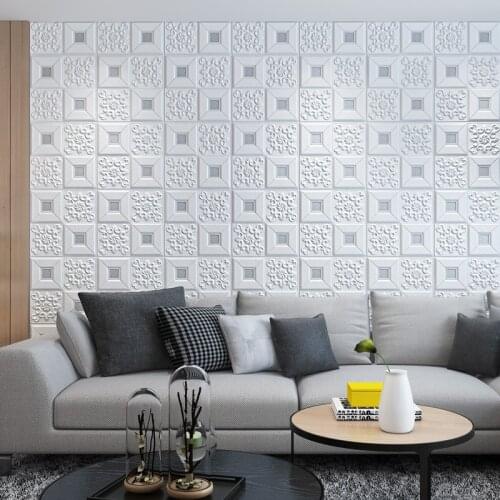 Self-Adhesive Waterproof And Moisture-Proof TV Background Wall Decoration Wallpaper 3d Stereo Wall Stickers Ceiling Ceiling Stic