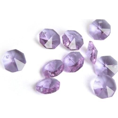 Prisms Crystal 2000pcs/Lot Mix Color 14mm Glass Crystal Octagon Beads For Chandelier Suspension