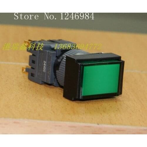 [SA]M16 Jinhong trigger no lock Dual illuminated rectangular button normally open normally closed switch reset switch--10pcs/lot