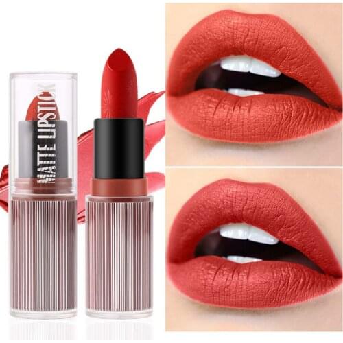 Waterproof Matte Lipstick Long Lasting Hydrating Velvet Lipsticks Lip Makeup