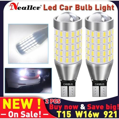 2x Canbus T16 T15 921 W16W LED Bulb Car Backup Reverse Lights for Hyundai Tucson 2017 Creta Kona IX35 Solaris Accent I30 Elantra