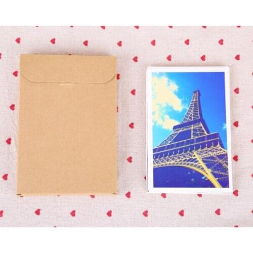 50pcs Kraft Paper Envelope Party Invitation Card Letter Stationery Packaging Bag Gift Greeting Card Postcard Photo Box