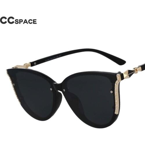 53098 Cat Eye Diamond Luxury Womens Polarized Sunglasses Decorative Female Shades Uv400