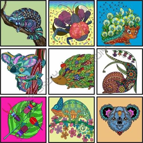 5D DIY Diamond Embroidery Colorful Sloth Picture Of Rhinestones Full Square/Round Drill Diamond Painting Handmade Arts & Crafts