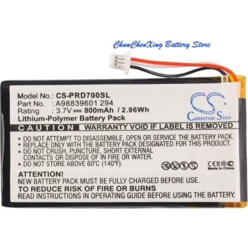 Cameron Sino 800mAh Battery A98839601294 for Sony PRS-700, PRS-700BC