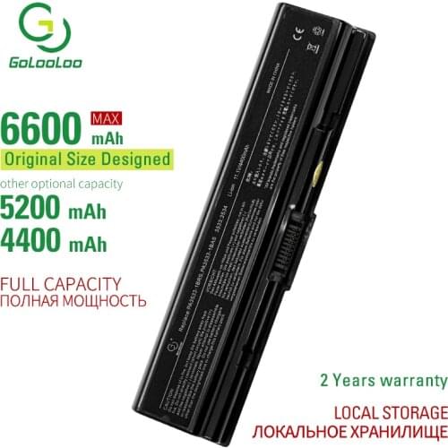Golooloo 6c laptop battery 3534 for Toshiba PA3534U Dynabook AX EX Satellite T30 T31 Equium A200 L300 PA3535U-1BRS PA3682U-1BRS