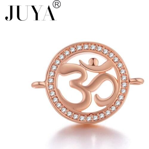 AUM OM Ohm Hindu Buddhist Hinduism India Amulet Lucky Gift Tribal Fashion Jewelry Charms Connectors For Jewelry Making