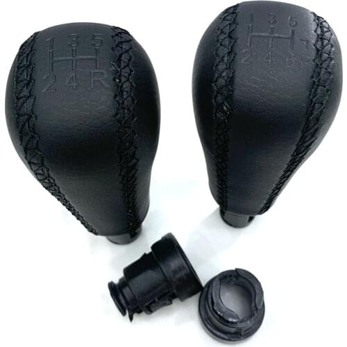 Car 5 and 6 Speed Gear Shift Knob Stick Hand-sewn Leather Shift Handball For Volvo Manual Gear Lever Handball V70 High Quality