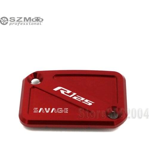 For YAMAHA YZF-R125 R125 2012-2013 Motorcycle Accessories Front Brake Master Cylinder Fluid Reservoir Cover Cap CNC With Logo