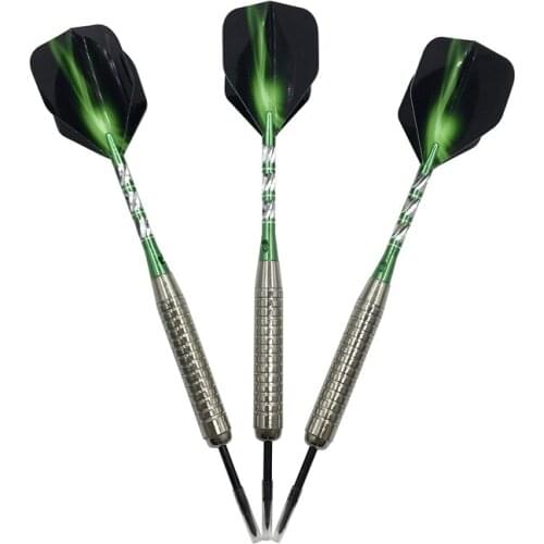 3Pcs Steel Pointed Darts Indoor Sports Games 22g Standard Hard Darts Nickel Plated Iron Barrel AL Shafts Aurora Wing Dart Dardos