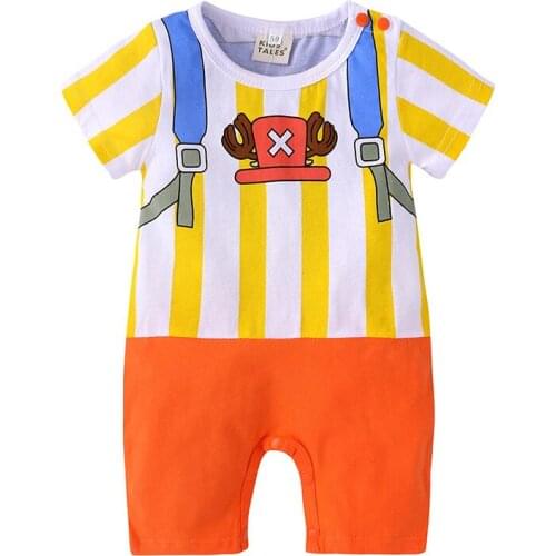 Summer Baby Rompers Japanese Anime Cosplay Girls Clothing Newborn Boys Costumes Short Sleeve Toddler Clothes Infant Jumpsuits