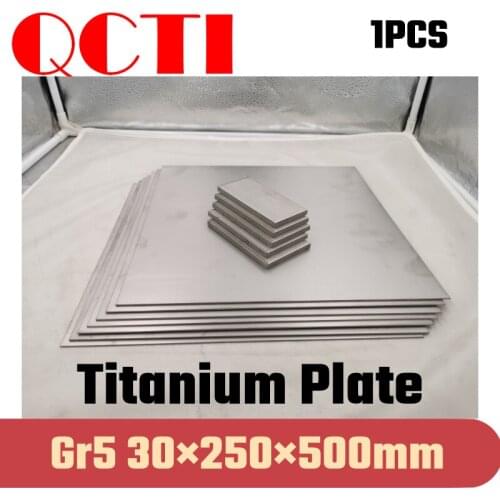 1pcs Gr5 Titanium Alloy Plate Ti Sheet 30*250*500mm 6al-4v For DIY OEM Metalworking Supplies