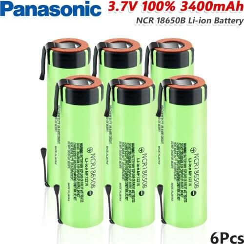 New Original Panasonic NCR18650B 3.7 v 3400mah 18650 Lithium Rechargeable Battery Discharge 20A Welding Nickel Sheet batteries