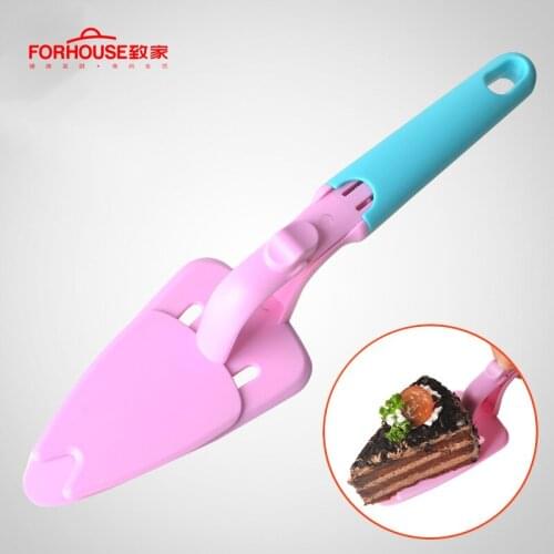 Colorful Serrated Edge Cake Server Blade Cutter Pie Pizza Shovel Cake Spatula Baking Tool
