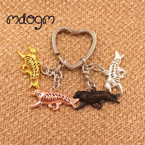 Cute Border Collie Dog Animal Purse Handbag Charm Metal Pendant Keychain For Bag Car Women Men Key Ring Love Jewelry K036