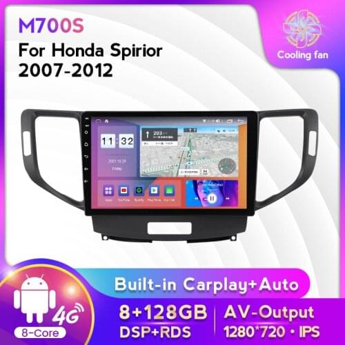 IPS DSP Multimedia Android auto radio video stereo player For Honda Accord 8 Spirior 2007-2012 GPS Navigation 4G LTE
