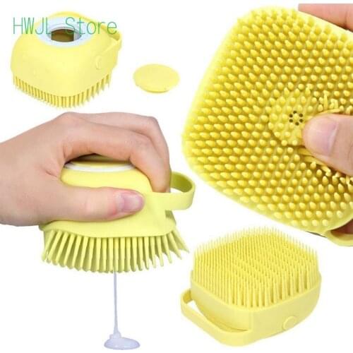 Soft Silicone Body Bath Brush Ball Sponge Manual Shower Gel Dispenser Bubble Exfoliating Wash Skin Household Clean Shower Tool