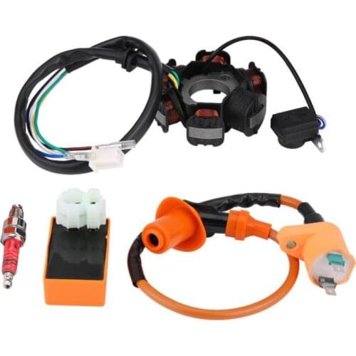 New Racing Ignition Coil CDI Spark Plug Magneto Stator for GY6 125cc 150cc Moped Scooter Motorcycle Modification Parts